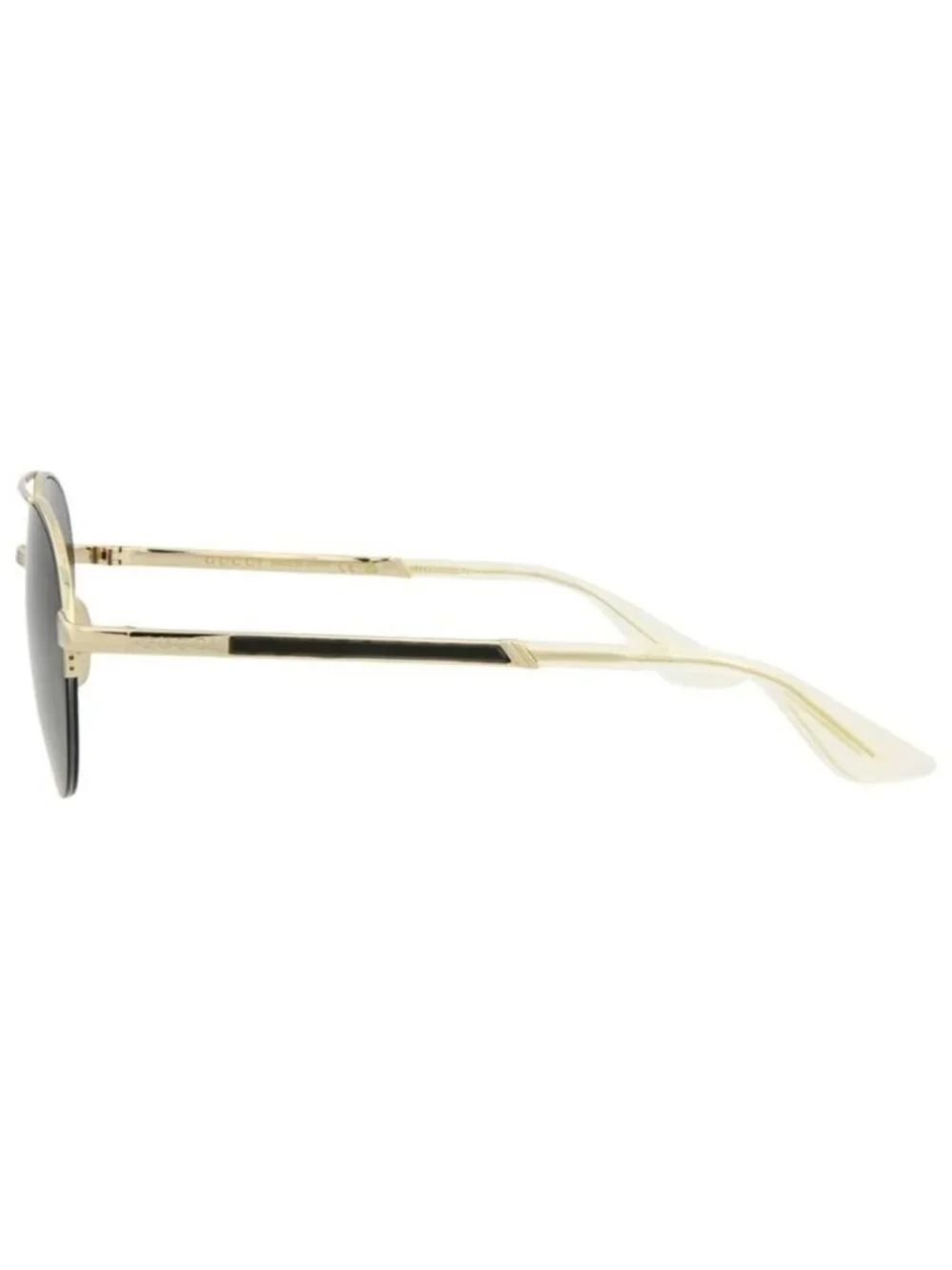 New Gucci Mens Round/Oval Gold Gold Grey Fashion Designer Sunglasses
